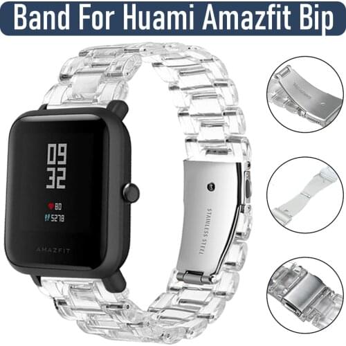 Transparent Wrist Strap for Huami Amazfit Bip Watch Sport Band for Amazfit Bip Lite Watch Watchband Bracelet 20mm 22MM Bands