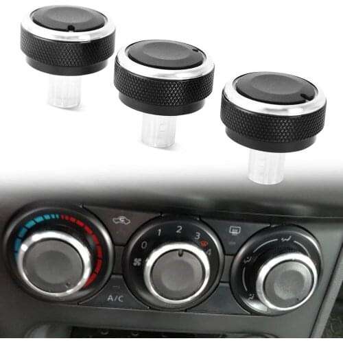 3pcs Per Set Car Air Conditioning Turning Switch Knob AC Knob For Nissan Qashqai 2012 Car Styling