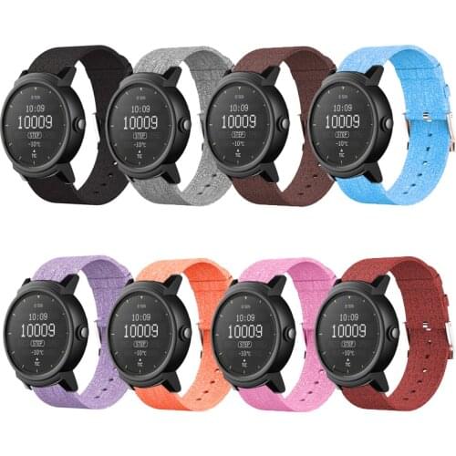 20mm 22mm Woven Fabric Strap Band with Classic Buckle for Ticwatch 2/Ticwatch E Replacement bands