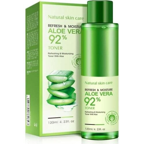 120ml Hydrating Moisturizing Vitamin C Natural Face Toner Aloe Vera Gel VC Skin Care Lighten Pore Toner Korean