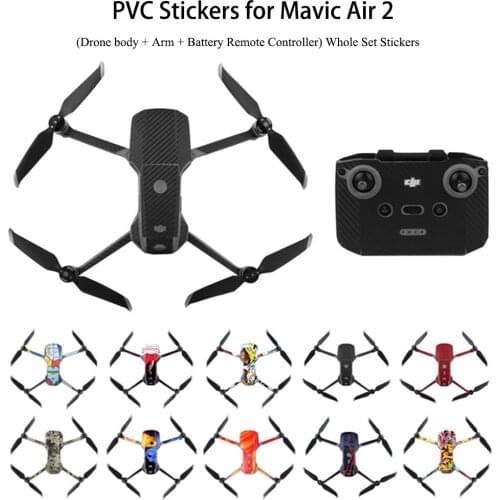 Waterproof PVC Stickers Protective Film Scratch-proof Decals Skin for Mavic Air 2