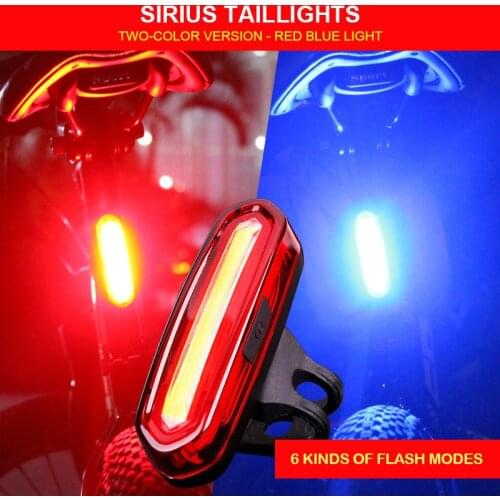 Bike Taillight 650mAH 120lm IPX6 Waterproof Cycling Rear light Led COB Usb Chargeable mtb bicycle Seatpost Light Night Warn lamp