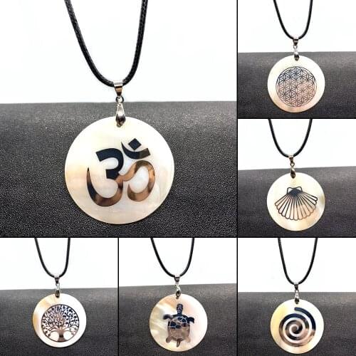 Pearl Shell printing Pendant, Matched with Various Metal Design and Decoration Necklaces, Used for Banquets and Weddings