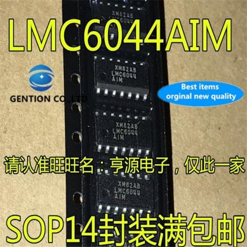 10Pcs LMC6044 LMC6044AIM LMC6044AIMX SOP14 LMC6044IM Operational amplifier in stock 100% new and original