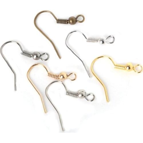 200pcs/lot Fish Dangle Metal Iron Earring Clasps Hooks Lever Back Earring Wires Fittings DIY Jewelry Findings Accessories FRB022