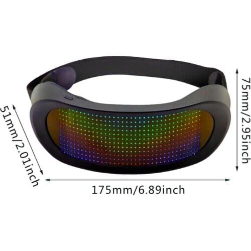 2021 Adjustable Elastic Band Glasses Widely Application Suitable for Nightclubs Bars and Other Scene Party Supplies USB Cable