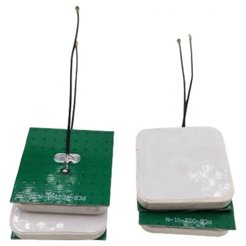 25*25 *5.2mm Low Profile Embedded Ceramic Patch WiFi 2.4G Antenna With 0.81 Micro Rf Cable Assembly