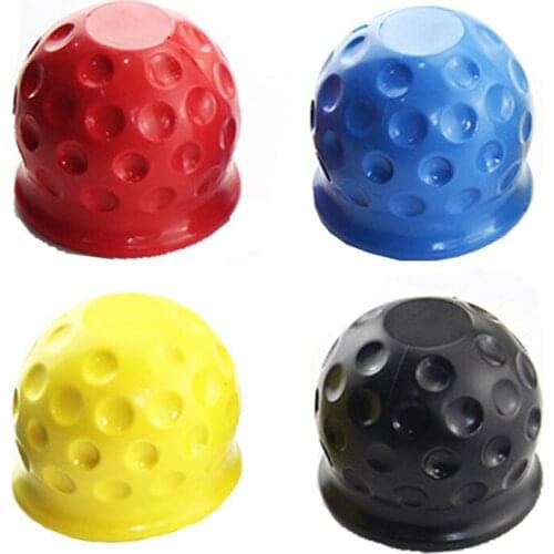 4 Colors 50mm Universal 50MM Tow Bar Ball Cover Cap Trailer Ball Cover Tow Bar Cap Hitch Trailer Towball Protect Car Accessories