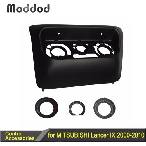Center AC Control Fascia for 2006 Mitsubishi Lancer IX Aftermarkets Radio Stereo Panel Dash Kit Black