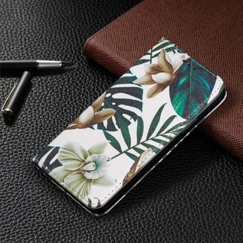 Flower Flip Case For iPhone 12 Pro Max Mini 11 SE 2020 8 7 Plus X XS XR Magnetic Leather Holder Protective Cover Wallet Case