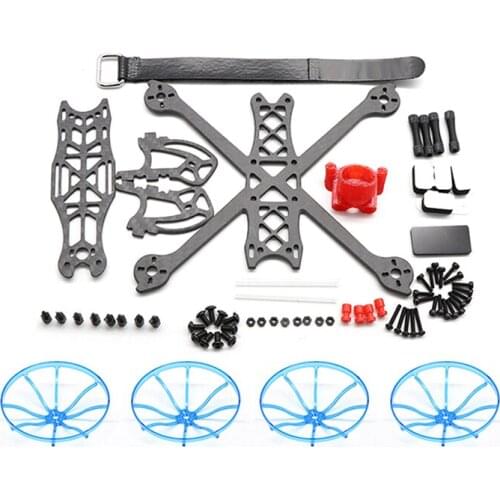 Turtle 149 149mm 3Inch Micro / Nano /VISTA Carbon Fiber Duct Frame Kit w/ Props Guard Protection Cover for FPV Drone Quadcopter