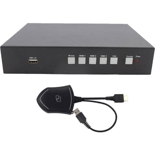 CS-511 Wireless presentation system Airplay dongle sender transmitter Tx Rx receiver scaler switcher