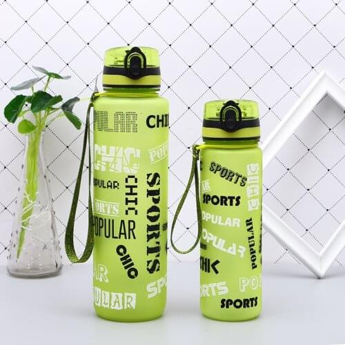 Cheap Fashion 600/1000ML Sports Water Bottle drinking Tritan bpa free Cute leak Proof My Gym Plastic Tea Bottles