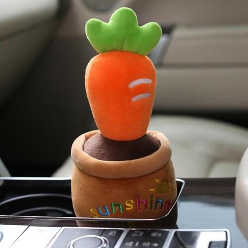 5 Styles Optional Creative Stuffed Toy Pot Shaped Animals Plants Design Decorative PP Cotton Kids Plush Doll for Children Gifts