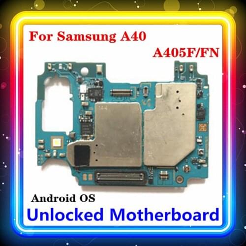 For Samsung Galaxy A40 A405F/FN Motherboard With Full Chips Test Mainboard Android Updated A405FN Replaced Phone Board