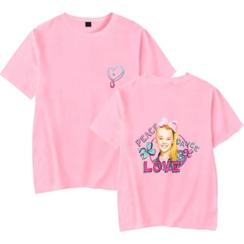Hot Pink t shirt JOJO SIWA Women Men T Shirt Hip Hop JOJO SIWA Short Sleeve Tees Hot Summer Casual Girls Suitable T-shirt