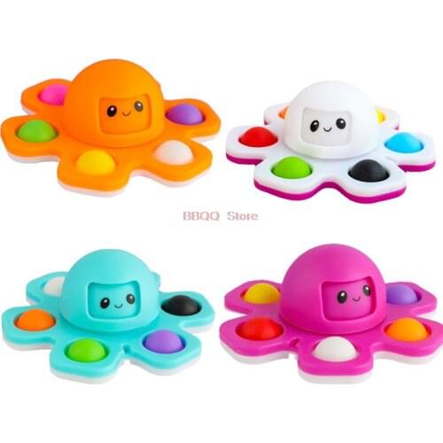 Octopus pops bubble its simple dimple fidget toy hand finger spinner anti stress relief for children boys gilrs kids women men