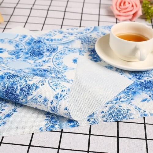 PVC western food mat waterproof table mat placemat insulation mat table mat bowl mat