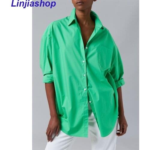 Linjiashop Green Blouses