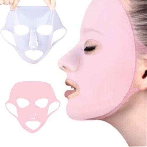 Reusable Silicone Mask Cover Face Skin Care Hydrating Moisturizing Mask Sheet Face Mask Prevent Evaporation Steam Beauty Tool