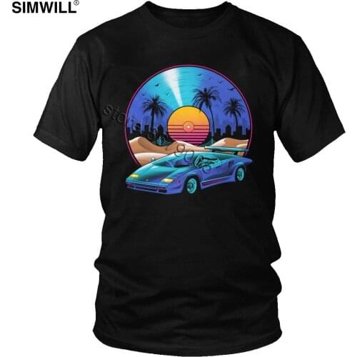 Mens Retro Vinyl Soundtrack Car Tees Crazy Auto Lover Gift T Shirt Short Sleeves Cotton Summer T-Shirts Cool Merchandise Tops