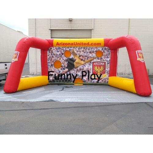 Inflatable soccer kick games inflatable football goal Game Field/Court/Cage, Giant Inflatable Soccer Goal