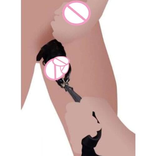Nutt Leashed Parachute Ball Stretcher,Leather Chastity Cage CBT Cock Ring,Tug Penis Cockring,Adult Sex Toys For Men
