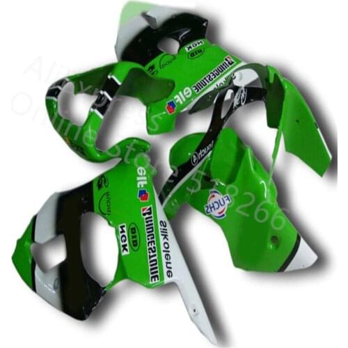 New motocle Fairing For KAWASAKI Ninja ZX6R 00-02 ZX-6R 2000-2002 6R 00 02 ZX 6R 2000 2002 00 01 02 green black white Fairing
