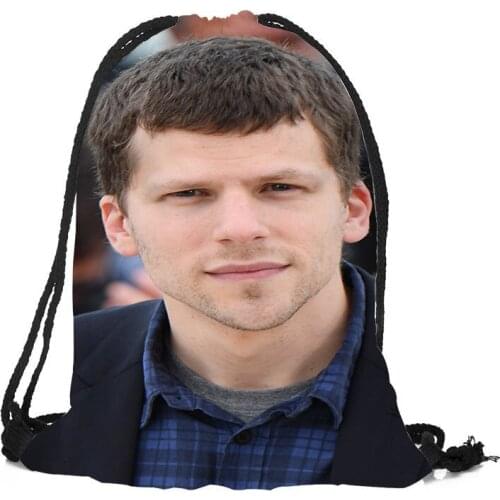 New Fashion Custom Backpacks Jesse Eisenberg Printed Drawstring Bags softback Women Girls School Backpack