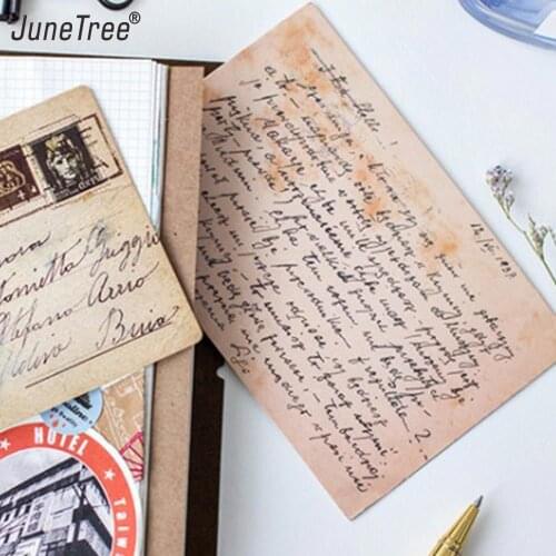 30 Pcs/pack vintage Leaves of Silent Postcards Leaf old time memory Style Note Card Postcard Style diary notebook decoration