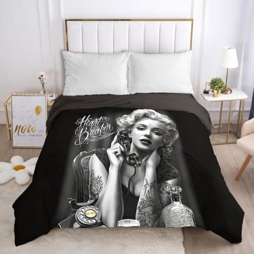 Skull Woman lady Duvet cover Quilt/Blanket/Comfortable Case 140x200 240x220 Queen King Single Bedding for Home Telephone