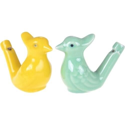 Hot Musical Instrument Early Learning Educational Children Gift Toy Ceramic Bird Whistle Bathtime Musical Toy for Kid