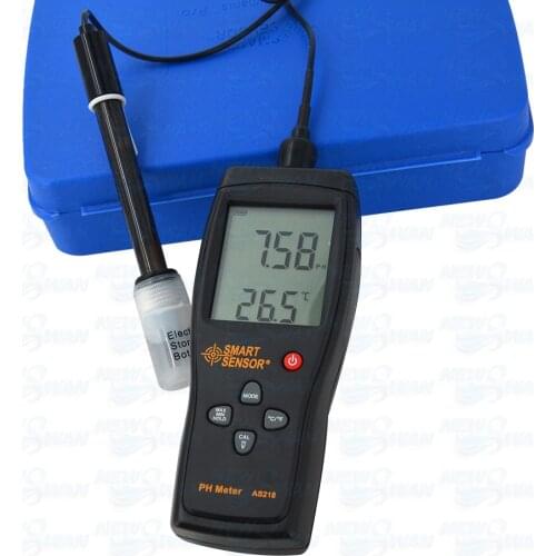 Professional Smart Sensor AS218 High Precision Digital PH Meter Soil PH Meter 0.00~14.00pH Moisture Water PH Measuring Tester