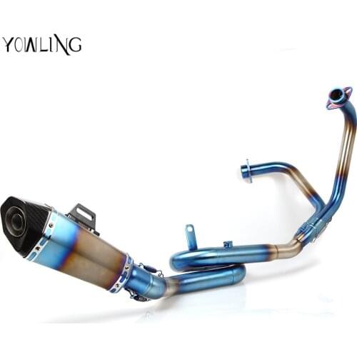 R3 Motorcycle Exhaust Modified newMuffler Scooter Exhaust Pipe & Mid Pipe Exhaust Pipe For Yamaha YZF-R3 YZFR3 2014-2016