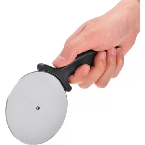Plastic Handle Pizza Cutter Stainless Steel Pizza Roller Cutter Wheel 9 Cm For Kitchen Restaurant Pizza Pie Cake Cutting Slicer