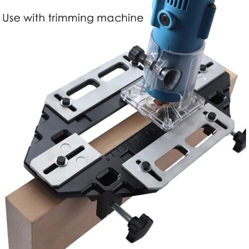 Convenient Door Hinge Jig Woodworking Hole Opener Positioning Drilling Slotting Right Angle Groove Lock Guide Plate Tool