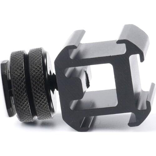 3 Hot Shoe Mount Adapter Dual Screws Stand Holder for DSLR Camera Flash Light QXNF