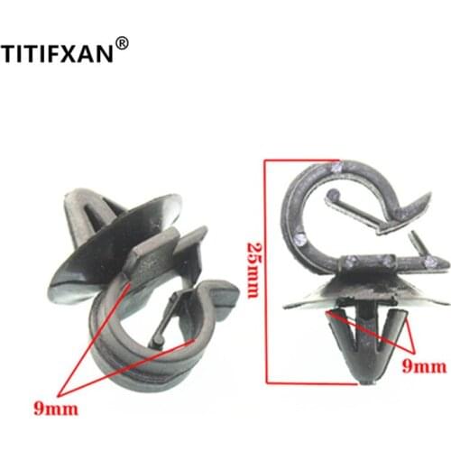 5PCS Car chassis Fork Lining Pipeline Tubing Wire Clamp Fixed Clasp Clamp For BMW plastic fasteners