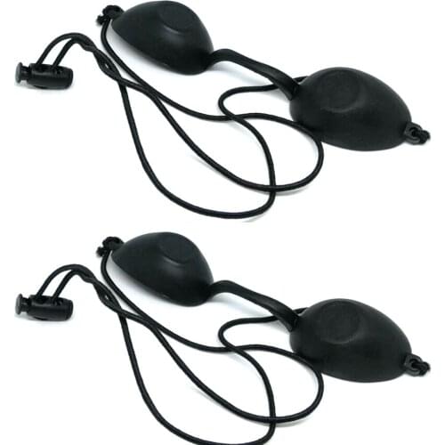 2pcs 190nm-2000nm IPL Laser Protection Goggles Safety Glasses Eyepatch Eyeshield Black