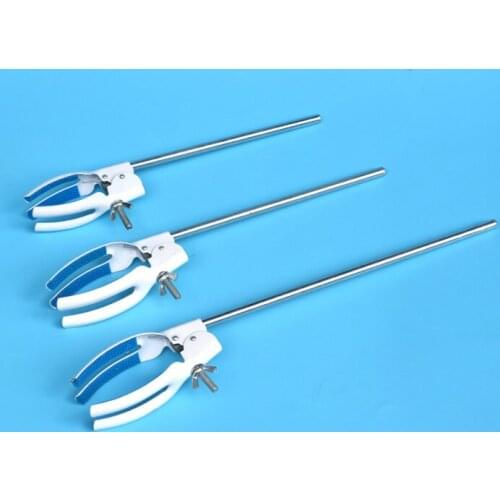 2Pcs Max Hold Dia 50mm Iron Stand flask holder Extension Clamp For Retort Stand Flask Clip Retention