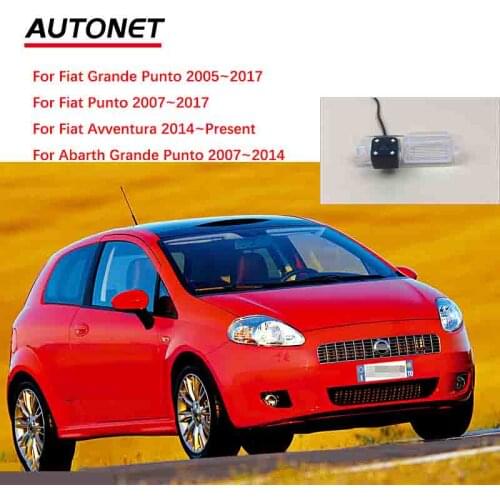 Autonet CVBS Rear view camera For Fiat Grande Punto Fiat Punto Evo Fiat Avventura 3D 5D hatchback license plate camera