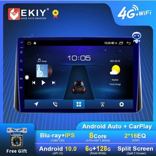 EKIY Android Car Radio For Toyota Corolla 2018-2020 Navigation GPS 1280*720 IPS DSP Carplay Multimedia Player Auto Stereo DVD FM