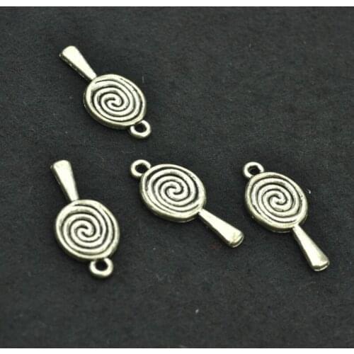 Free Shippin 25 pcs 20*11 mm antique silver color Alloy candy charms Pendant Jewelry Findings 3318A