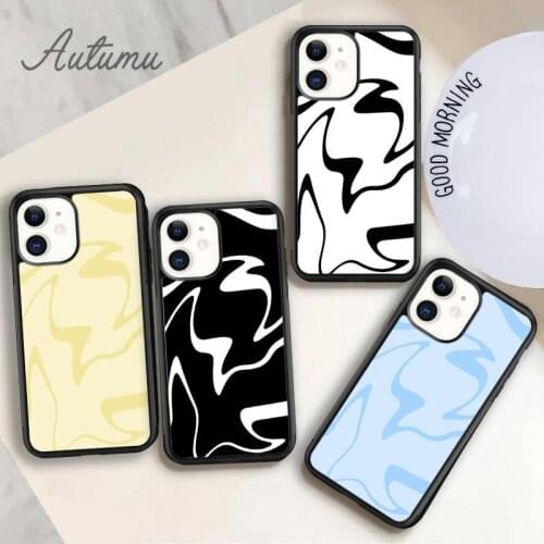 Swirl Pattern Phone Case for iPhone 11 12 Pro Max mini X XR XS SE 2020 5 6S 7 8 Plus Samsung Galaxy S8 S9 S10 Cover shell