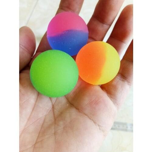 Diameter of 30 mm Elastic ball Halloween gifts terrorist elastic ball crystal children toy birthday gift Christmas gift 10pcs