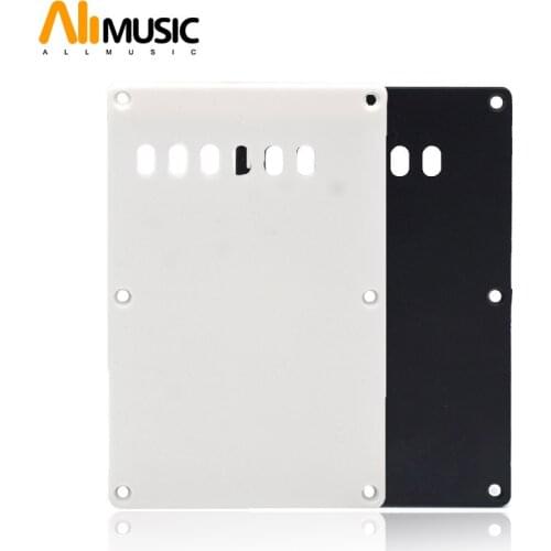 Center Hole Guitar Cavity Cover Spring Cover Back Plate Wiring Cover for Electric Guitar Black/White