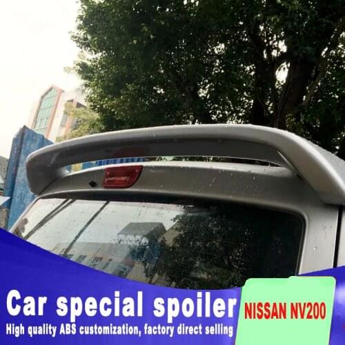 Easy Punching installation High Quality ABS Material Spoiler For 2010 2012 2013 2014 2015 nissan NV200 Spoiler by primer paint