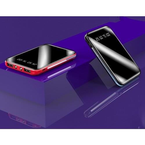 Mini Power Bank 30000mAh Phone Portable Charger Flashlight Digital Display Powerbank One-way Fast Charger External Battery