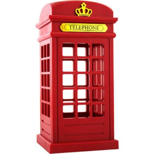 Retro phone booth top touch LED usb dc5v charging decorative lights control table lamp/creative gift portable lamp