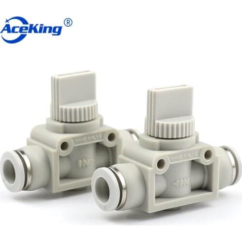 HVFF hand valve white pneumatic joint hand valve joint pneumatic quick joint pu air pipe hose hand valve hand valve hvff8/6/4/10